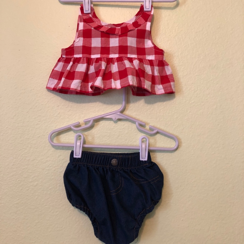 Red Gingham Set